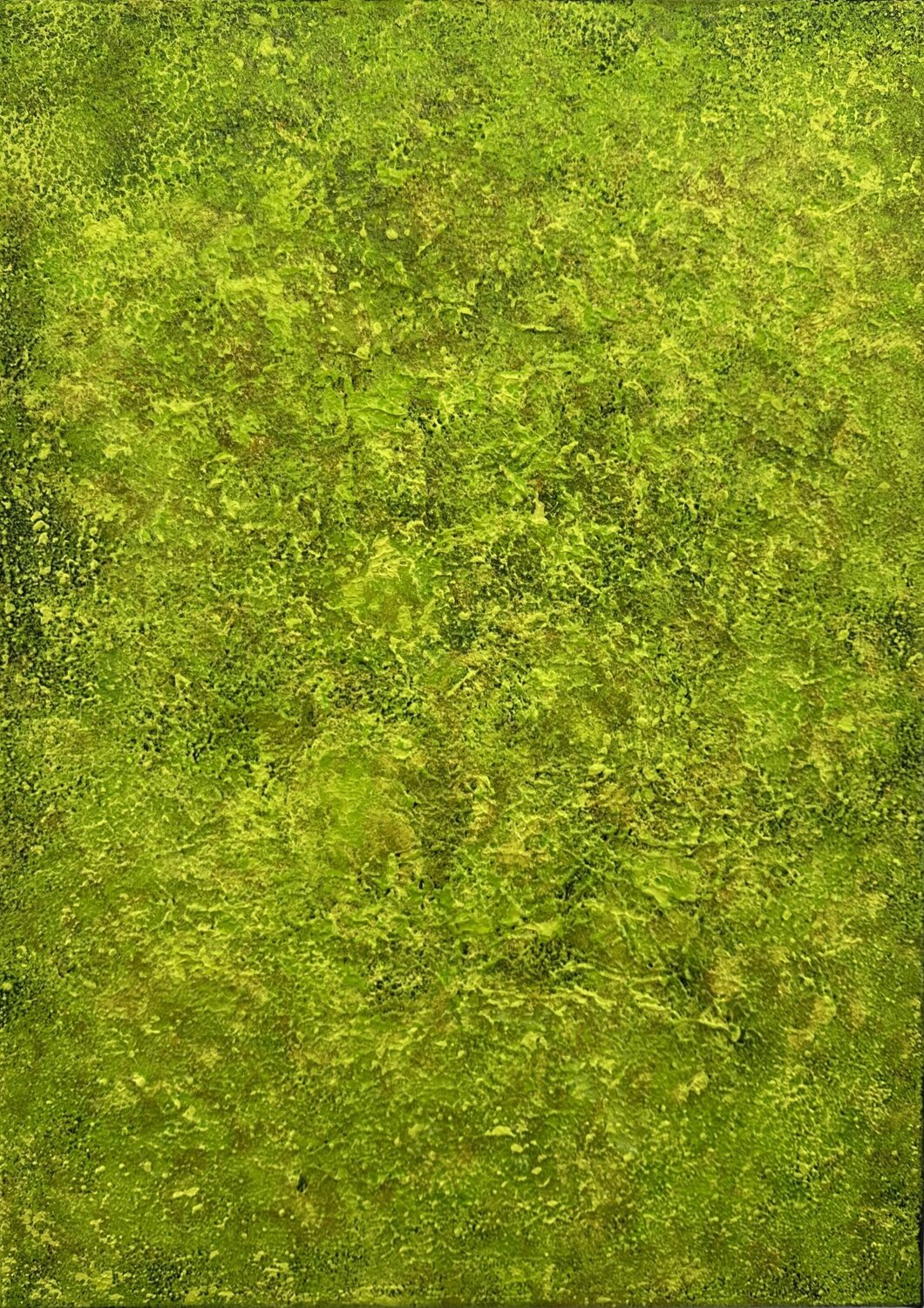 Green Moss Art no. 2553 Klara Gunnlaugsdottir Original painting for sale