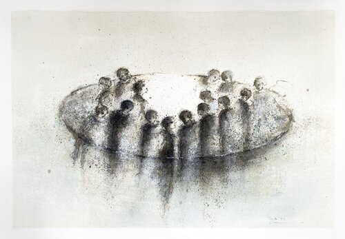 Cercle, 2025 by Hanna Sidorowicz, Painting for Sale on Select