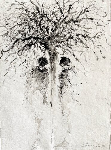 "Together , 2023" by Hanna Sidorowicz, Drawing for Sale on Select
