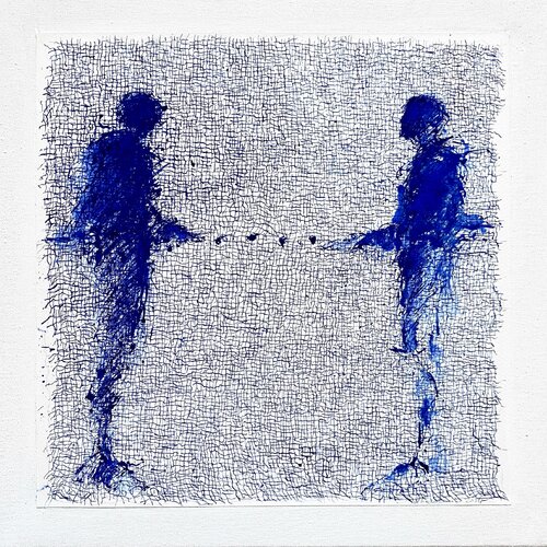 LIENS INVISIBLES  ,  2024 by Hanna Sidorowicz, Painting for Sale on Select