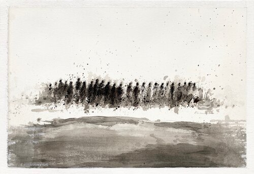 LES MIGRANTS, 2026 by Hanna Sidorowicz, Painting for Sale on Select