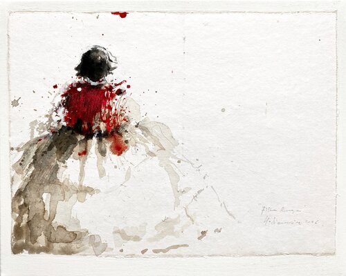 "FILLE ROUGE " 2026 by Hanna Sidorowicz, Painting for Sale on Select