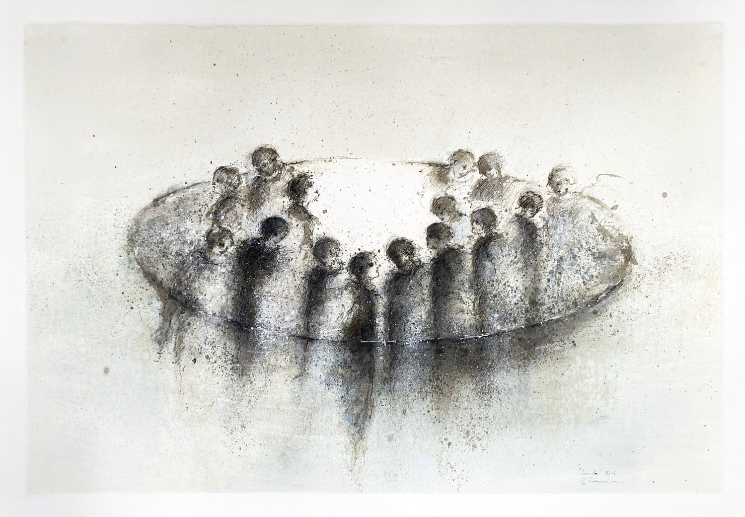Cercle, 2025 Hanna Sidorowicz Original painting for sale