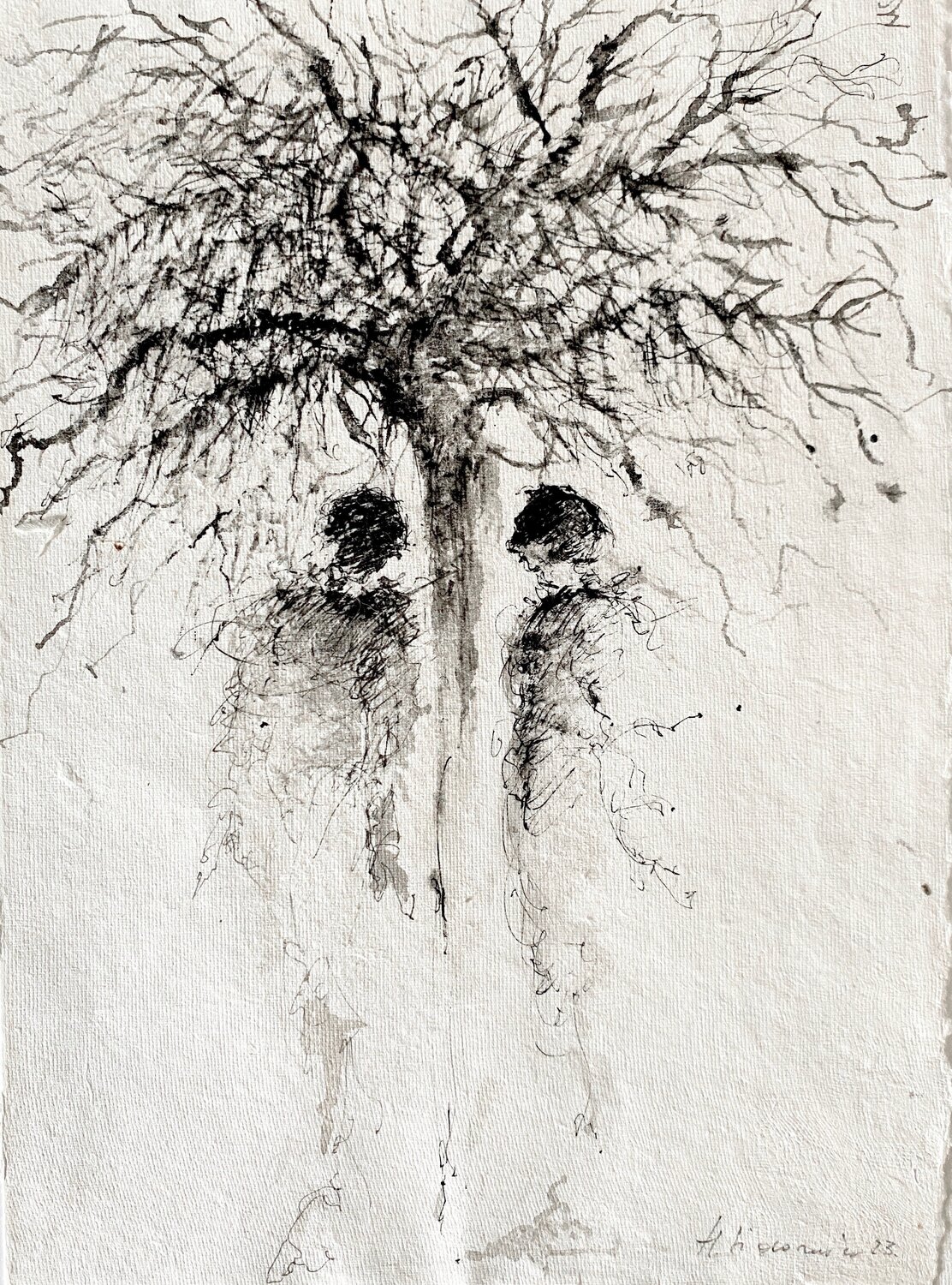 "Together , 2023" Hanna Sidorowicz Drawing for sale