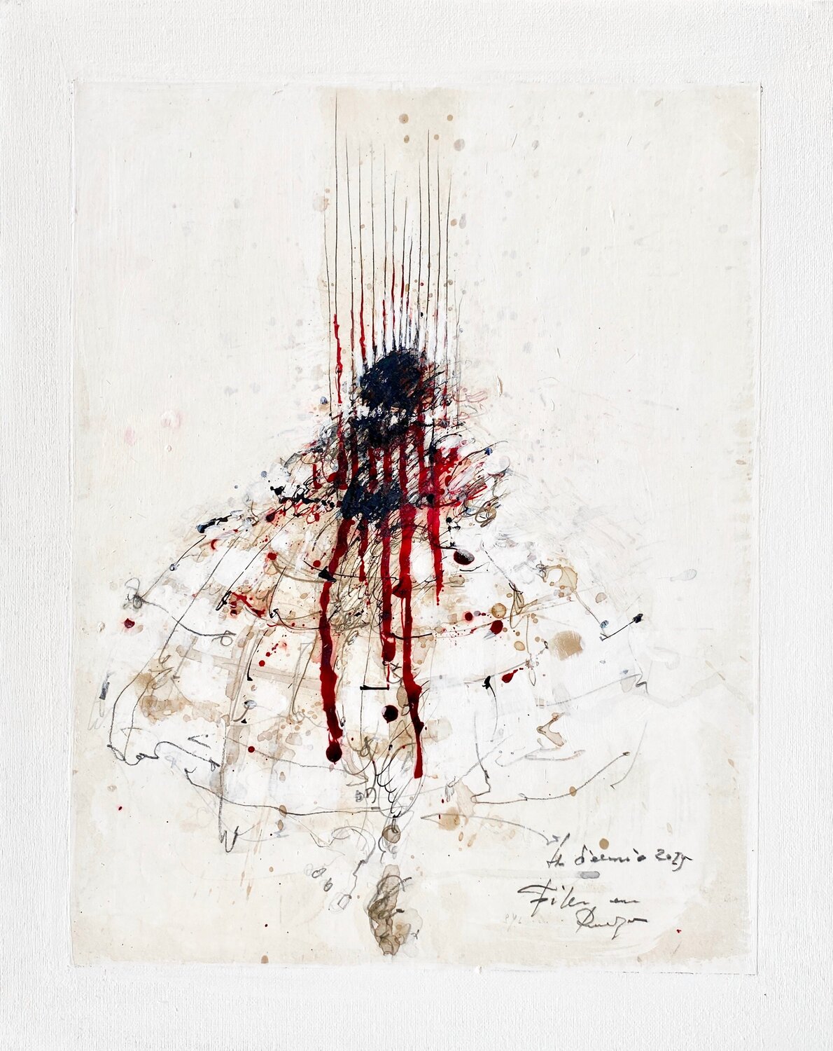 "Liens invisibles 2025 " Hanna Sidorowicz Original painting for sale