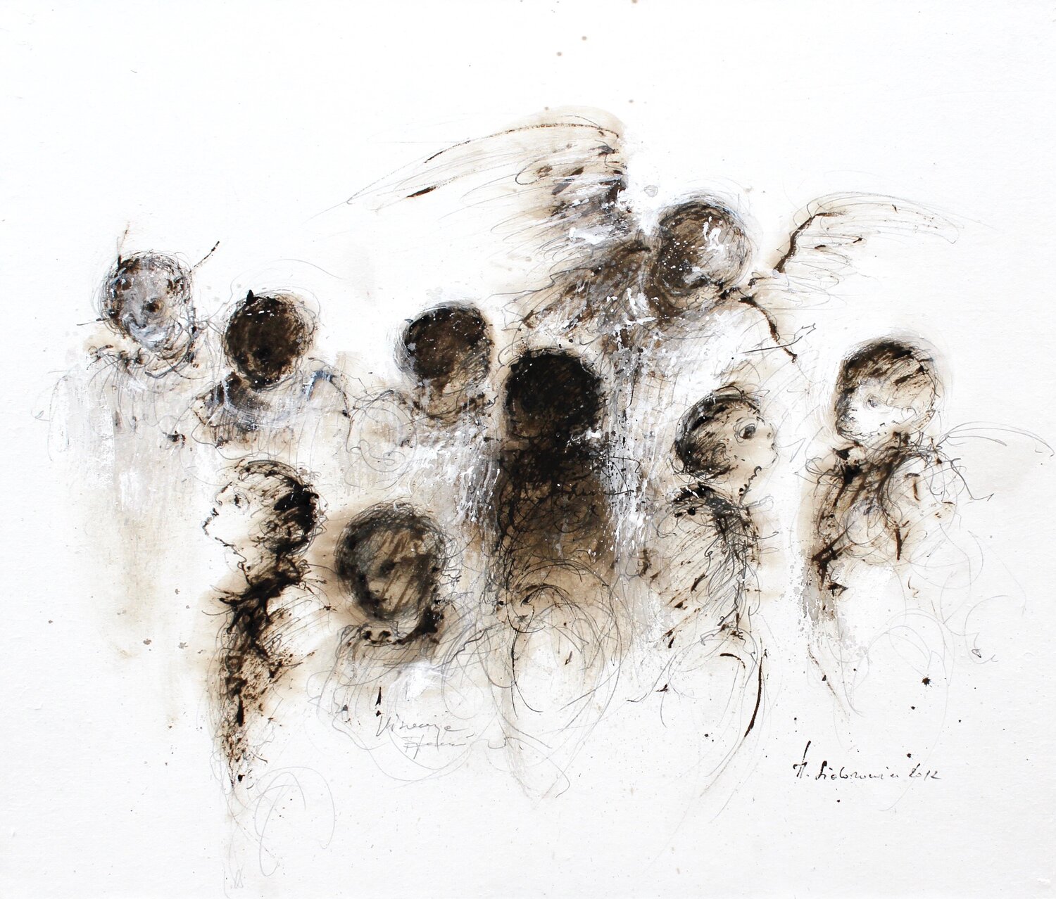 PORTRAITS, 2012 Hanna Sidorowicz Original painting for sale