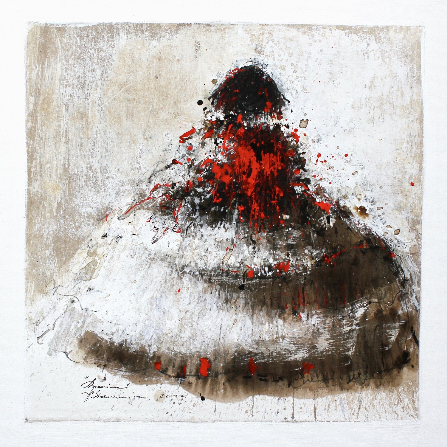 MENINE ROUGE, 2012 Hanna Sidorowicz Original painting for sale