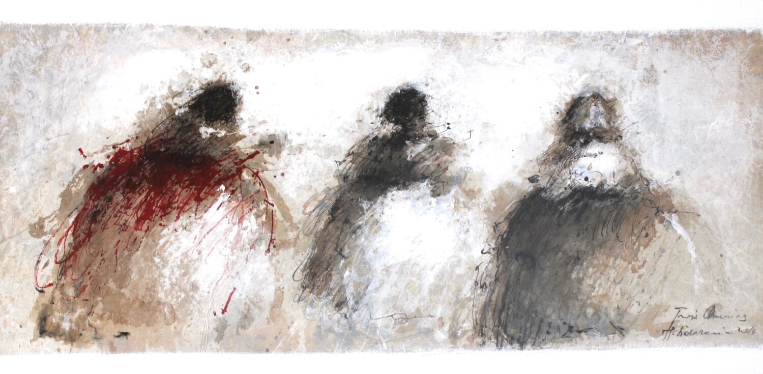 TROIS,2014 Hanna Sidorowicz Original painting for sale