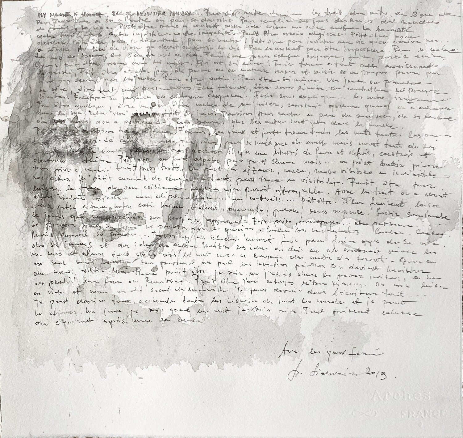 PORTRAIT  , 2019 Hanna Sidorowicz Drawing for sale