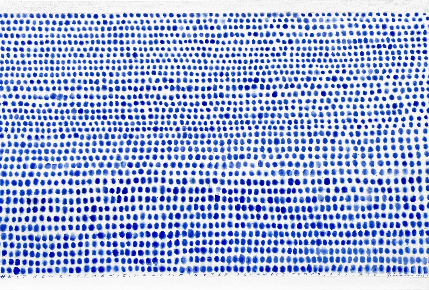 " le temps bleu" 2025 Hanna Sidorowicz Original painting for sale