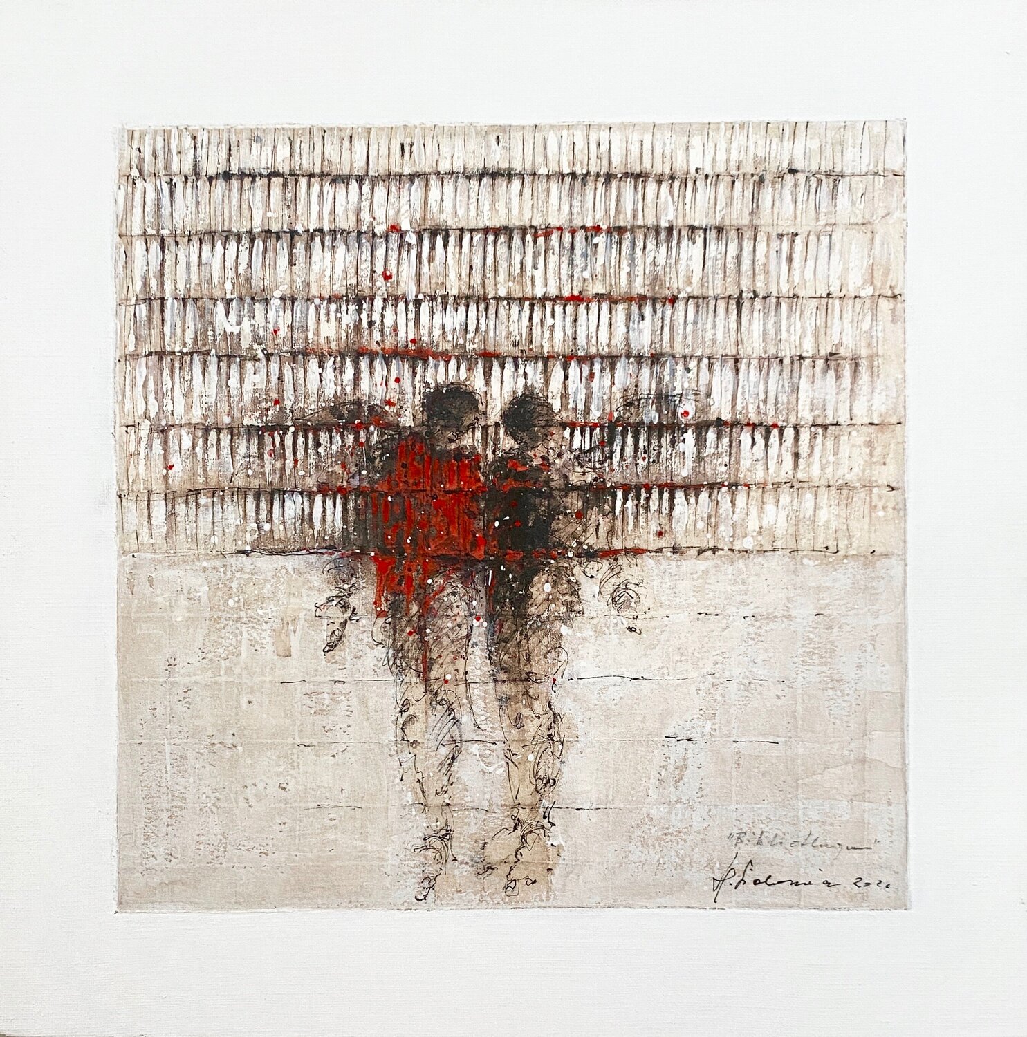 "BIBLOTHEQUE,2026" Hanna Sidorowicz Original painting for sale