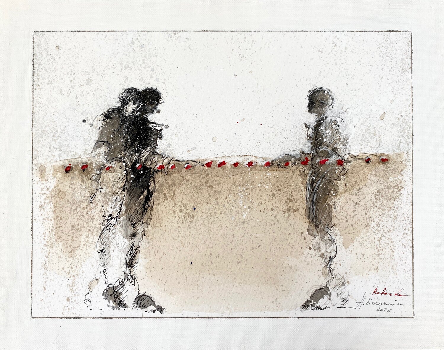 "Liens invisibles 2026 " Hanna Sidorowicz Original painting for sale