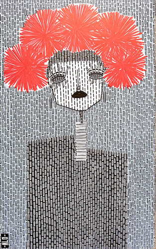 Lady + Flower Crown by ALO, Painting for Sale on Select