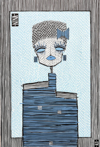 Blue Nina von ALO, Malerei kaufen auf Select