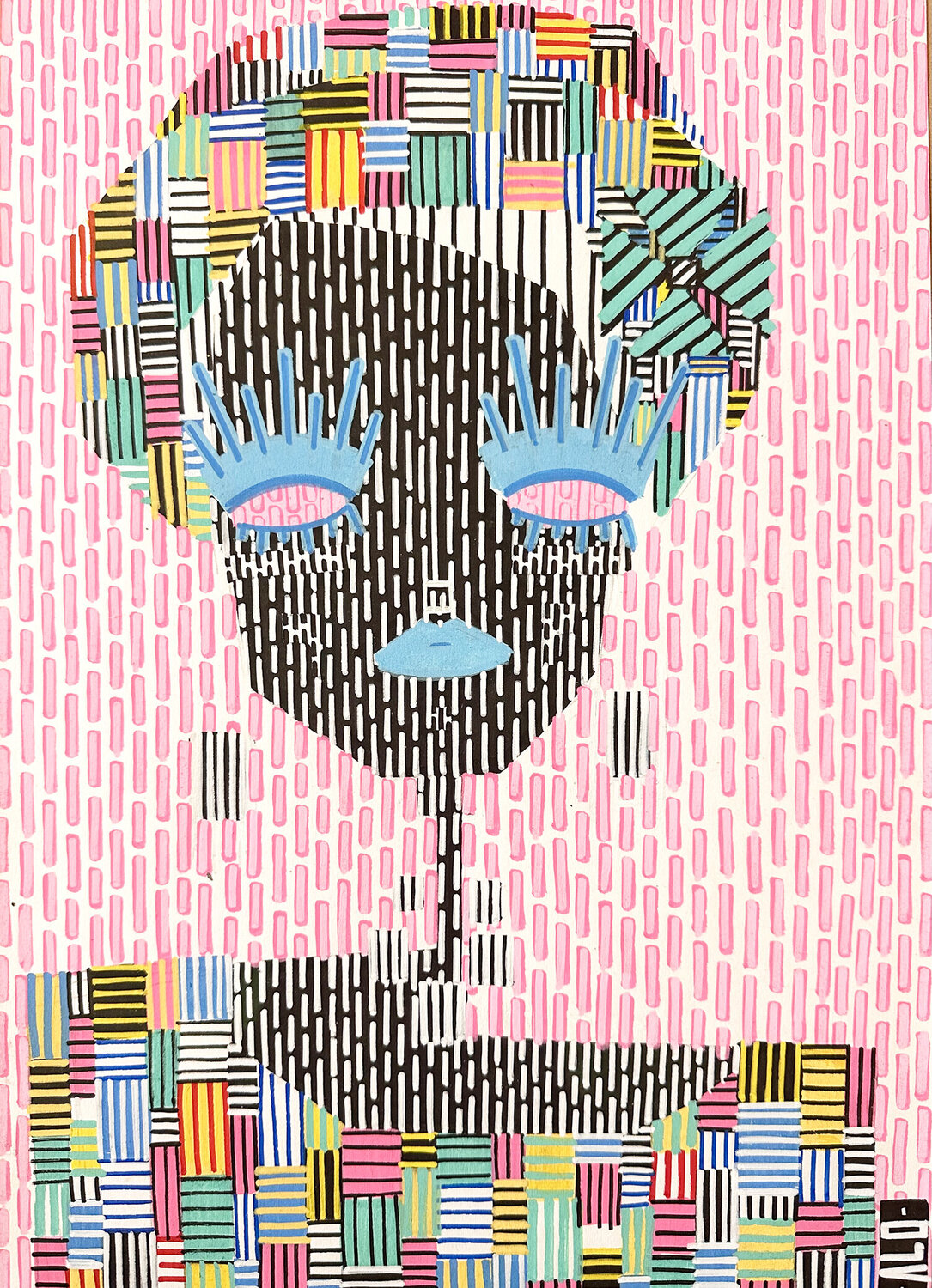 Yellow queen ALO Original painting for sale
