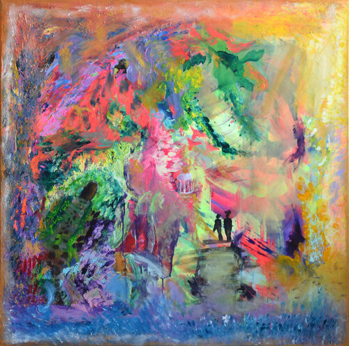 Between Places by Sebastian Merk, Painting for Sale on Select