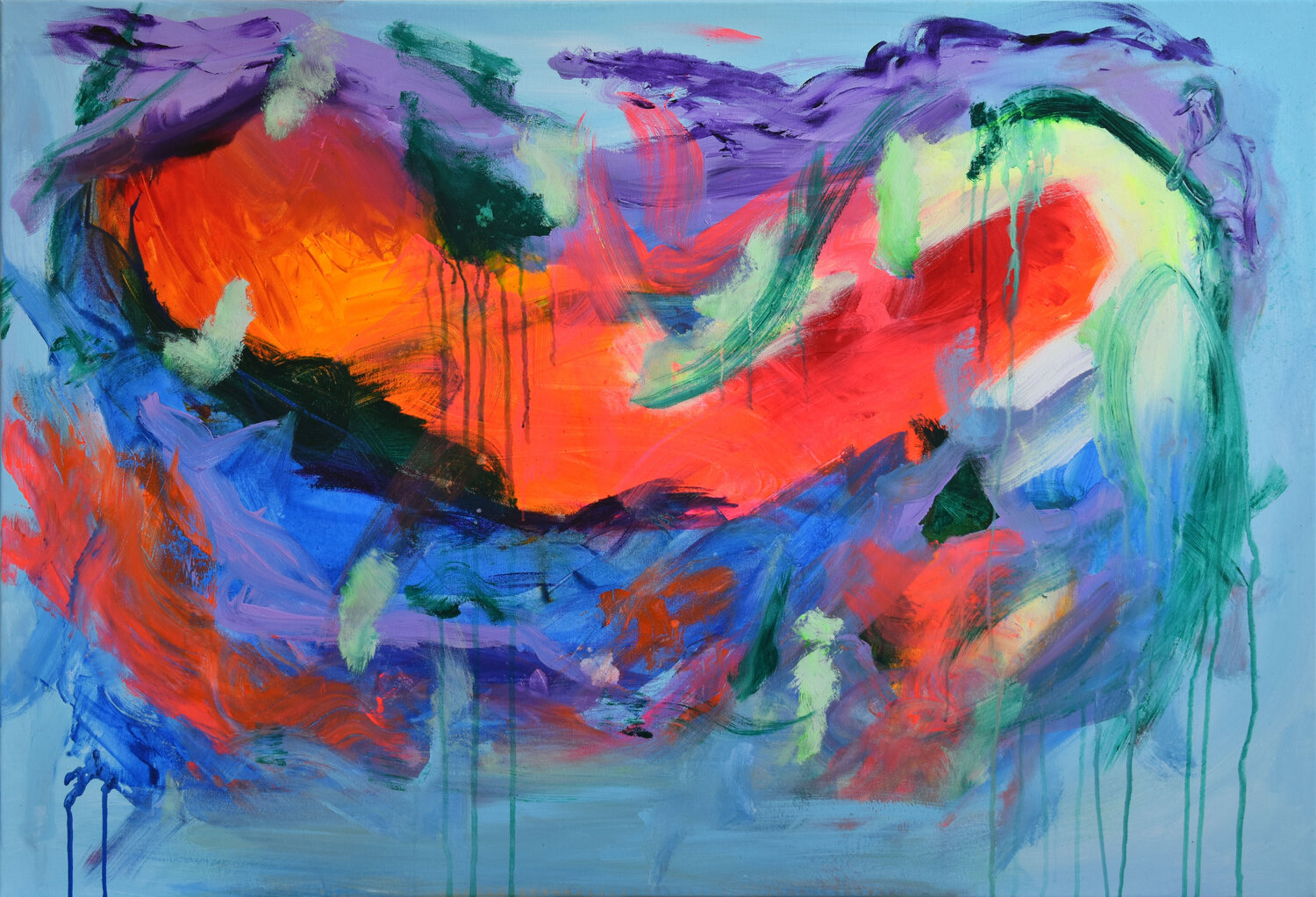 Flow Of Nature Sebastian Merk Original painting for sale