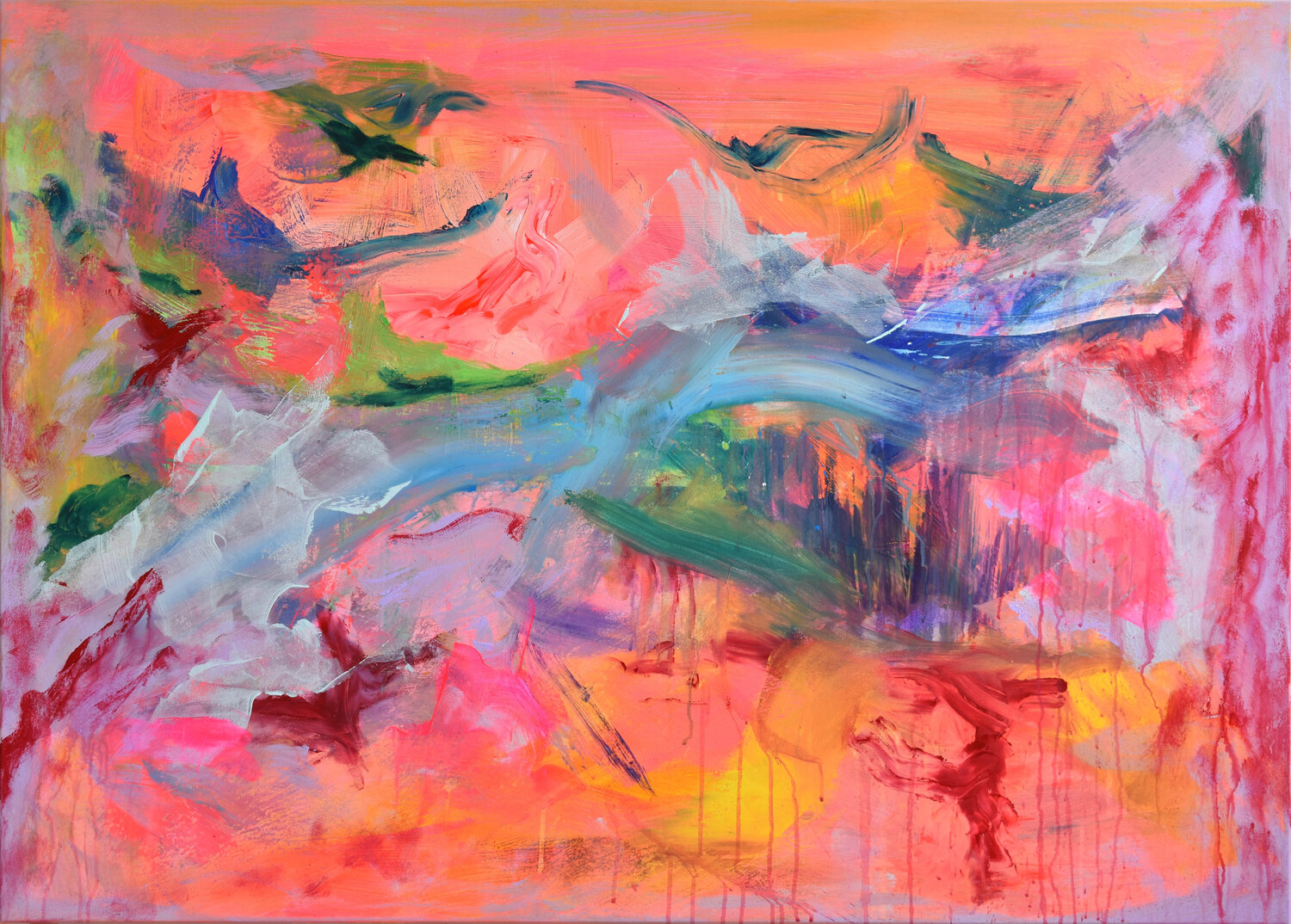 Bubble Gum Sebastian Merk Original painting for sale