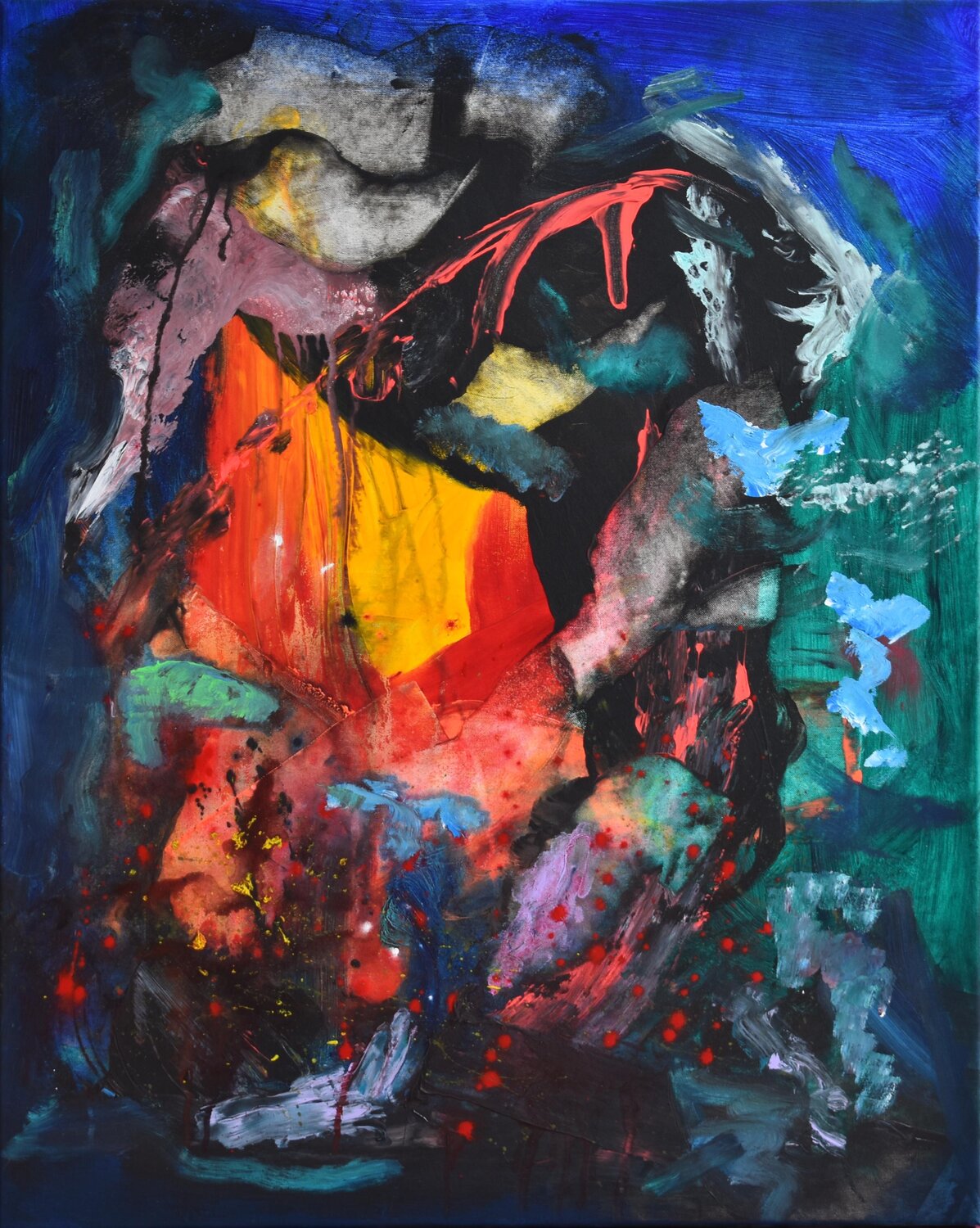Night Life Sebastian Merk Original painting for sale