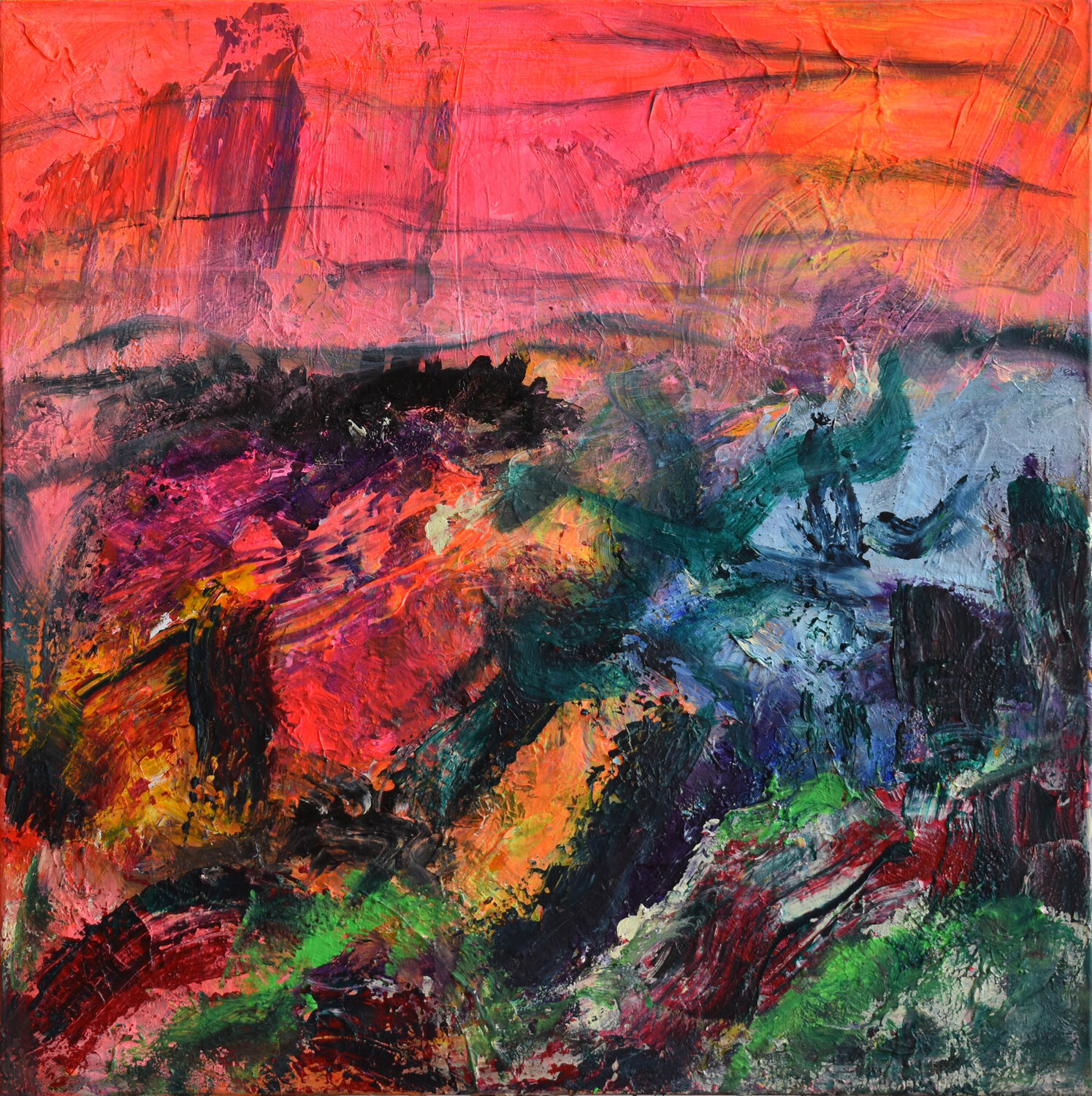 Sun Dance Sebastian Merk Original painting for sale