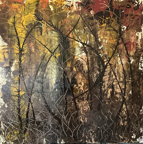 Mysterious Autumn by Simone Hähner, Painting for Sale on Select