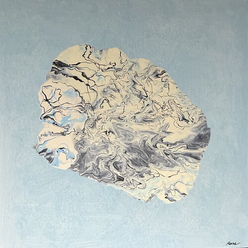Beyond Blue by Simone Hähner, Painting for Sale on Select
