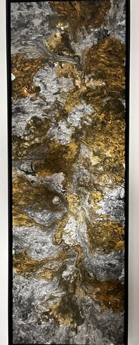 GOLDEN RIFT by Simone Hähner, Painting for Sale on Select