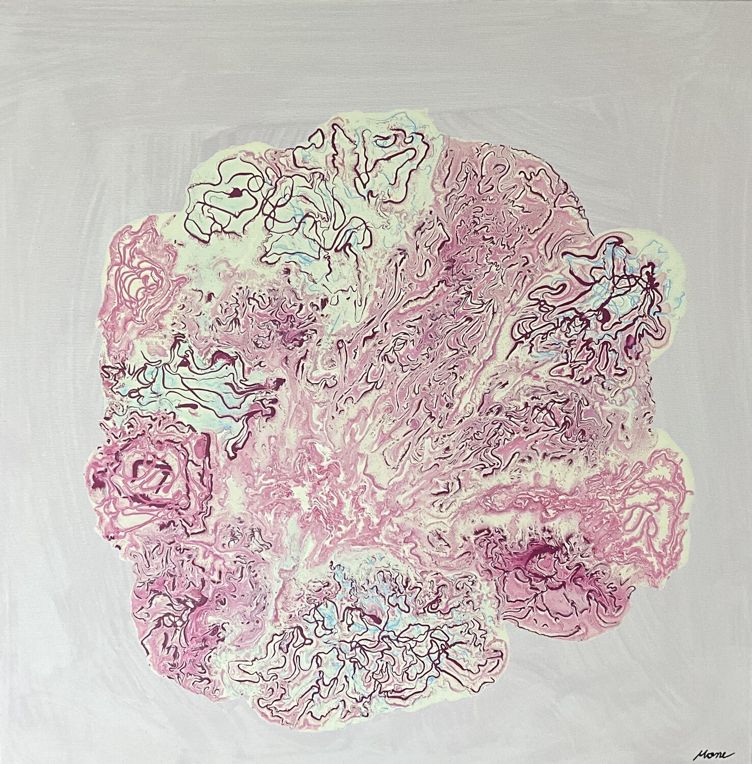 Gedankenblume Simone Hähner Original painting for sale