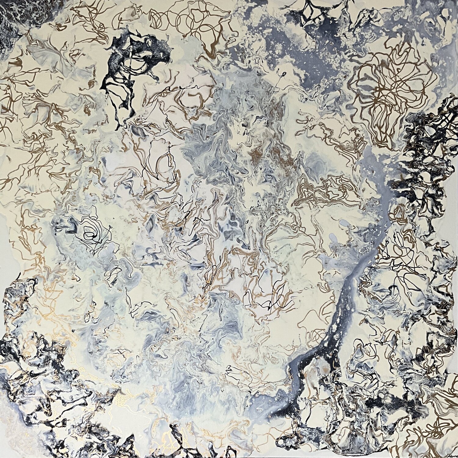 Spur der Stille Simone Hähner Original painting for sale