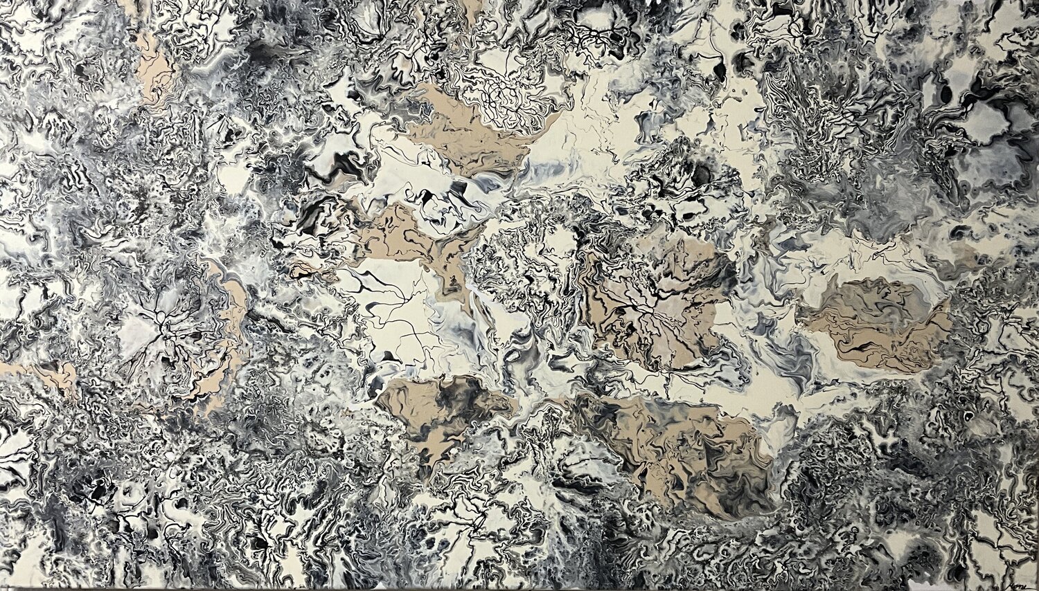 Unter der Oberfläche Simone Hähner Original painting for sale
