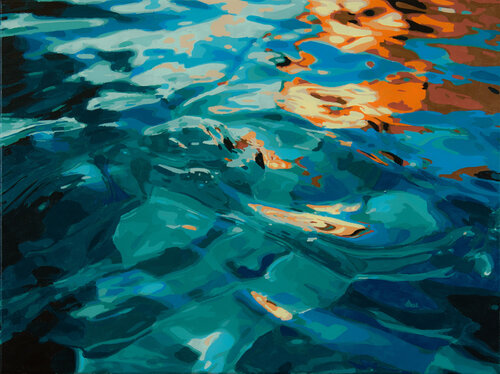 Water #1 by Marco Barberio, Painting for Sale on Select