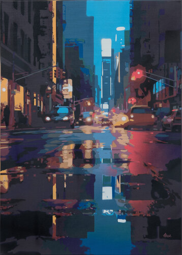 New York City Rain #4 by Marco Barberio, Painting for Sale on Select