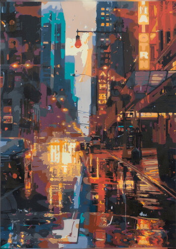 Dystopian New York City #2 by Marco Barberio, Painting for Sale on Select