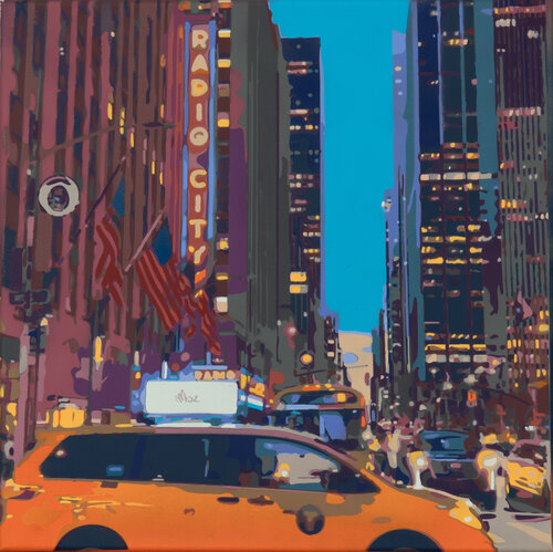 Radio City by Marco Barberio, Painting for Sale on Select
