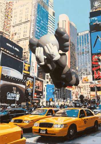 Kaws does New York by Marco Barberio, Painting for Sale on Select