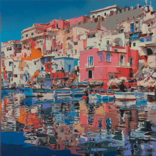 Coastal Symphony by Marco Barberio, Painting for Sale on Select