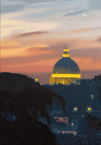 Dawn above Rome by Marco Barberio, Painting for Sale on Select