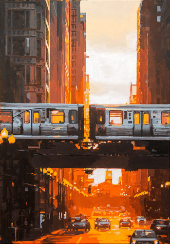 Chicago Loop by Marco Barberio, Painting for Sale on Select
