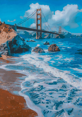 Pacific Gateway by Marco Barberio, Painting for Sale on Select