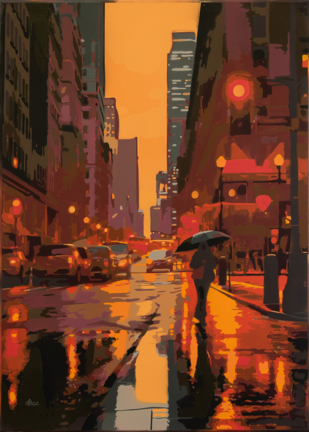 New York City #3 Marco Barberio Original painting for sale