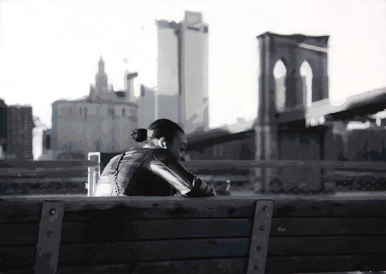 Brooklyn Heights Marco Barberio Original painting for sale