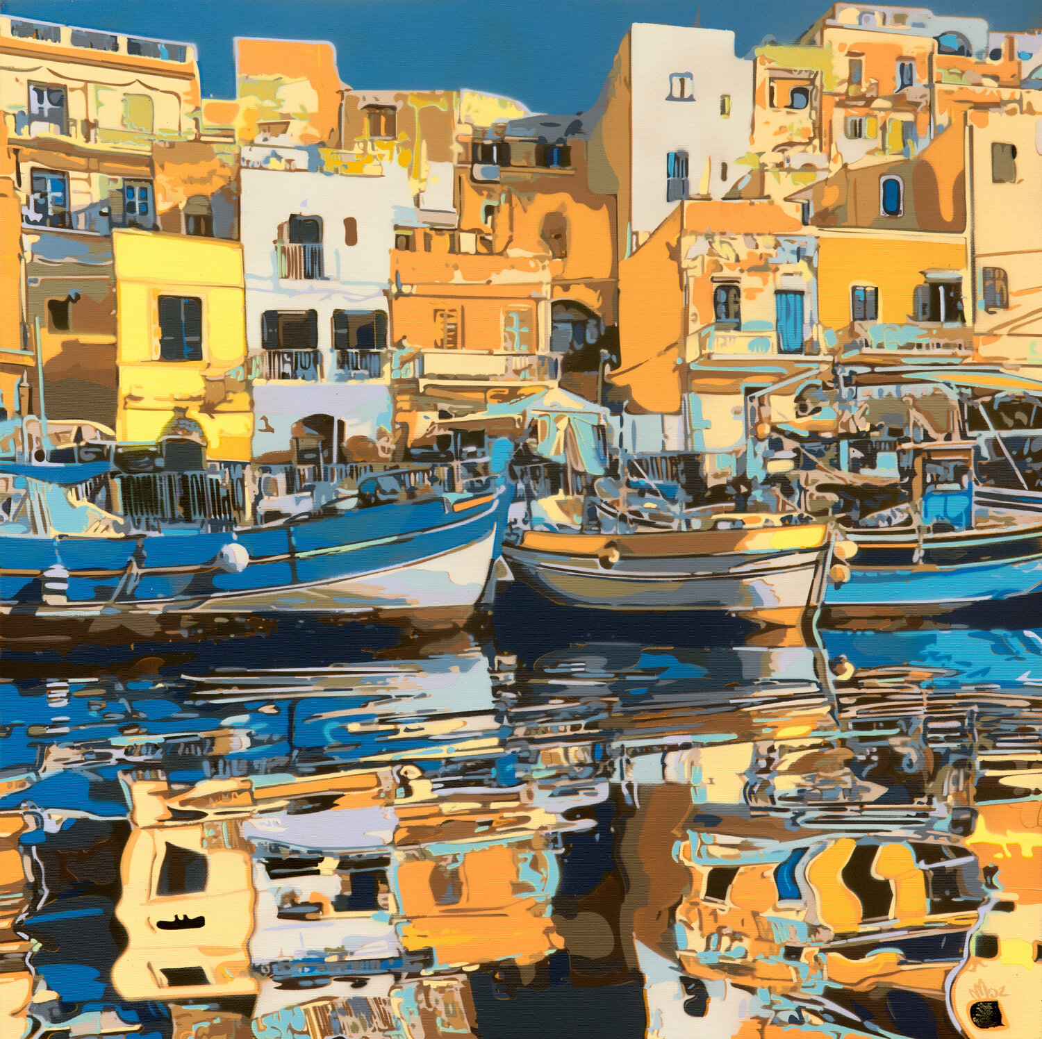 Dream of sea and color Marco Barberio Original painting for sale