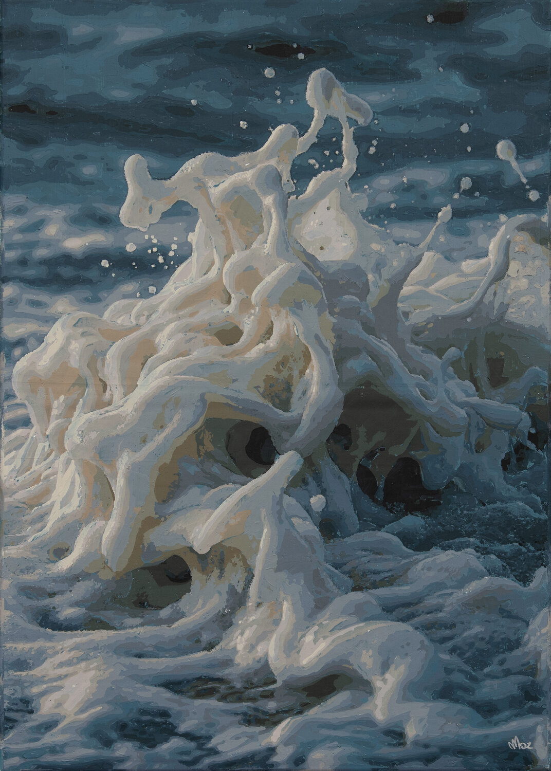 onda #3 Marco Barberio Original painting for sale