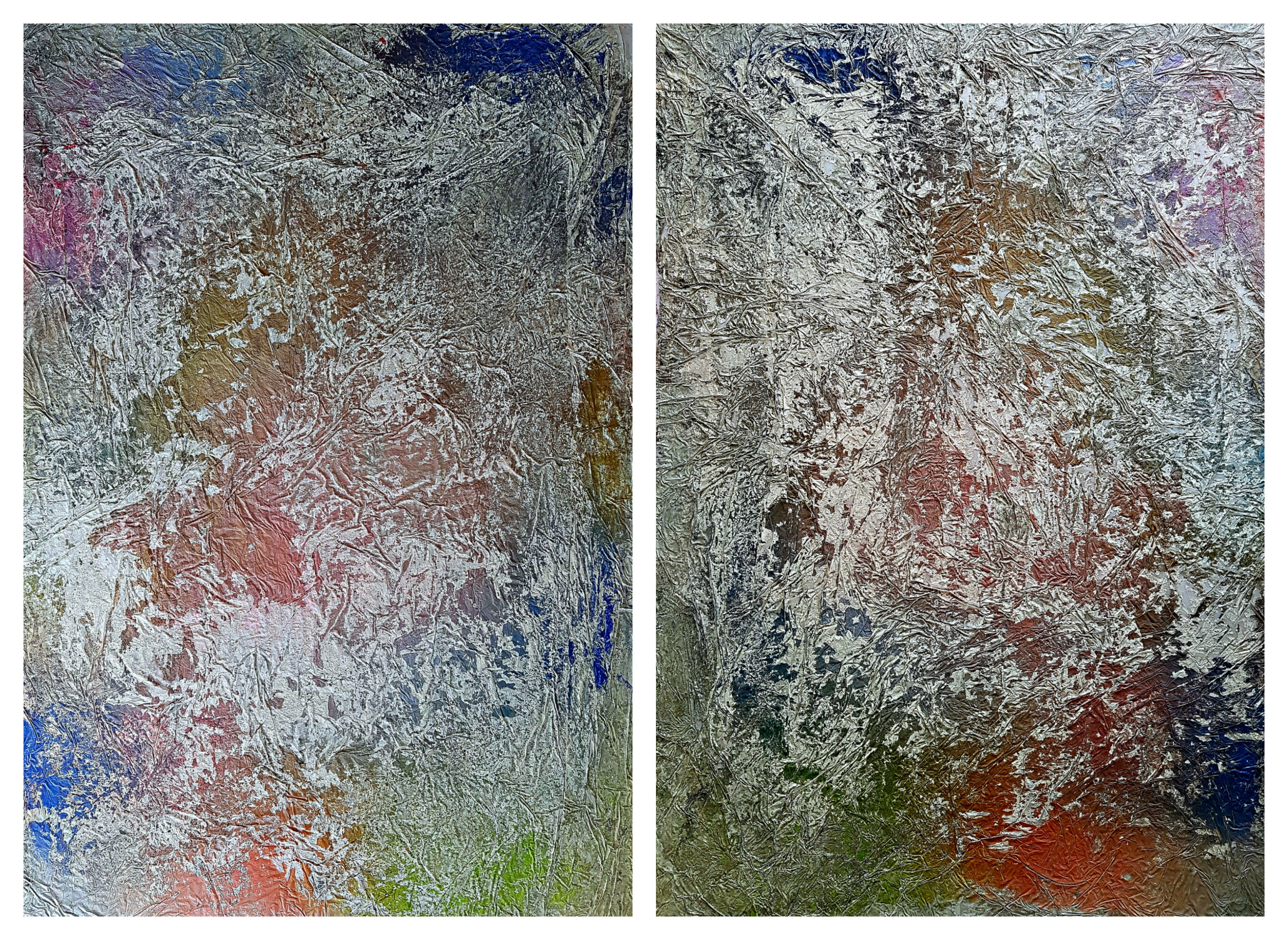 I and I (n.402) - 140 x 100 x 2,50 cm - diptych