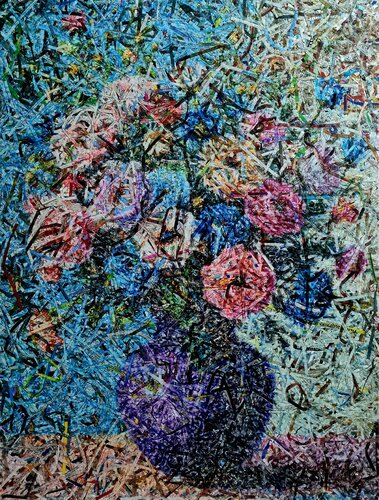 Still life - flowers 02 (n.716) by Alessio Mazzarulli, Painting for Sale on Select
