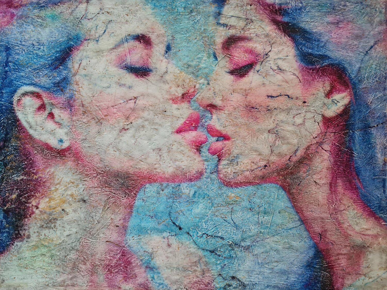 Sapphic -02- (n.703) Alessio Mazzarulli Original painting for sale