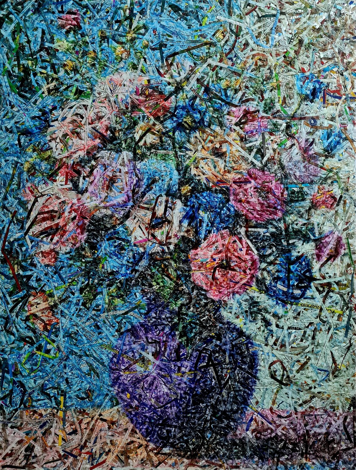 Still life - flowers 02 (n.716) Alessio Mazzarulli Original painting for sale