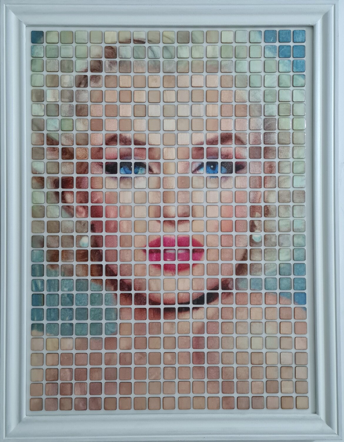 I wish you were a mile or two (n.725) - Dot Art series Alessio Mazzarulli Original painting for sale