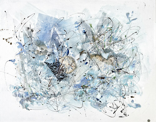 lagon bleu by Simone Monney, Painting for Sale on Select