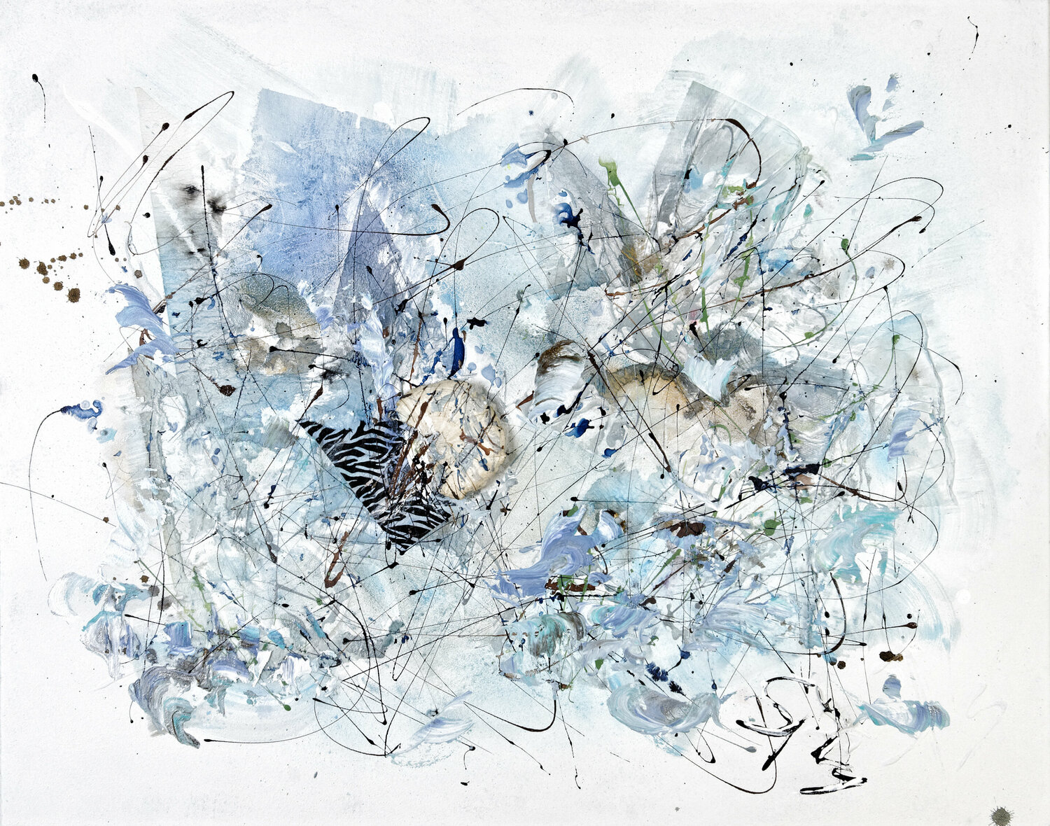 lagon bleu Simone Monney Original painting for sale